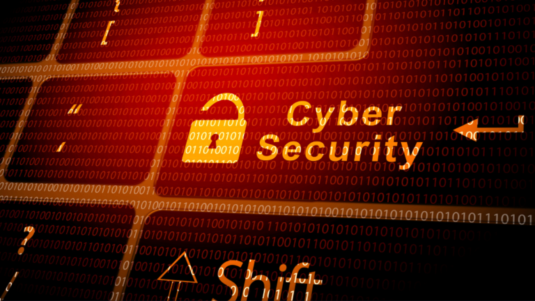 a screen with the text cyber security
